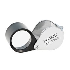 Lupa 10x aplanatická dublet zavírací, zp 20 mm