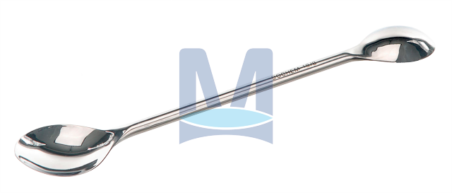 Lžička laboratorní oboustranná, nerez 