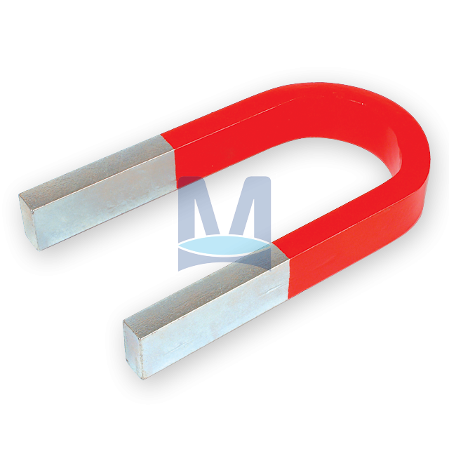 Magnet ve tvaru "U" z chromové oceli, (100x16x6 mm)