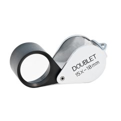 Lupa 15× aplanatická dublet zavírací, zp 14 mm