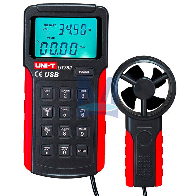 Digitální anemometr USB