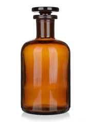 Láhev úzkohrdlá reagenční, hnědá