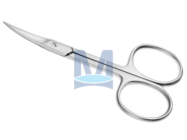 Nůžky pro mikroskopii prohnuté, 100 mm