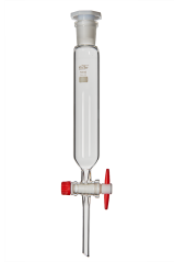 Nálevka dělící válcovitá s teflonovým kohoutem