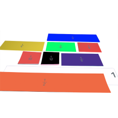 Zlomková řada demonstrační na magnetickou tabuli Zlomková řada demonstrační na magnetickou tabuli