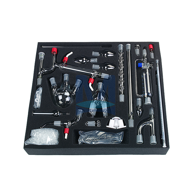 Laboratorní souprava se zábrusy NZ 19/26 - sada 2 organická preparativní chemie Laboratorní souprava se zábrusy NZ 19/26 - sada 2 organická preparativní chemie