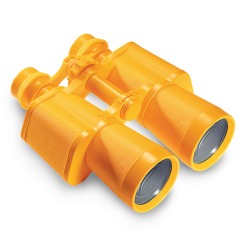 Binokulární dalekohled typ 50 s obalem, žlutý