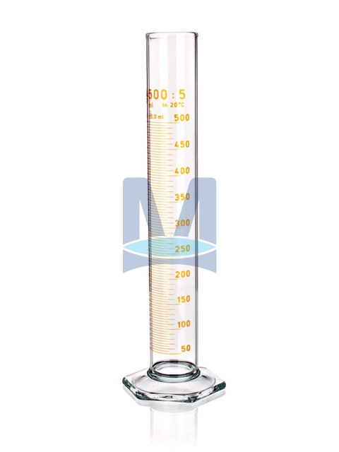 Válec odměrný vysoký třídy B s výlevkou, hnědá graduace Válec odměrný vysoký třídy B s výlevkou, hnědá graduace