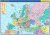 Evropa - školní politická nástěnná mapa