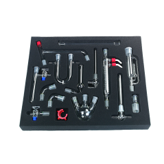 Laboratorní souprava se zábrusy NZ 19/26 - sada 3 doplňky k sadě 1 a 2