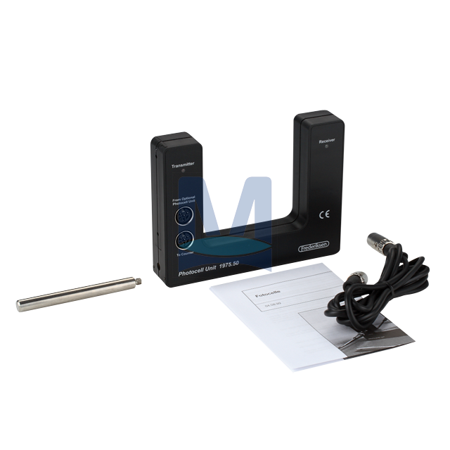 Fotobuňka s propojovacím kabelem a montážním sloupkem