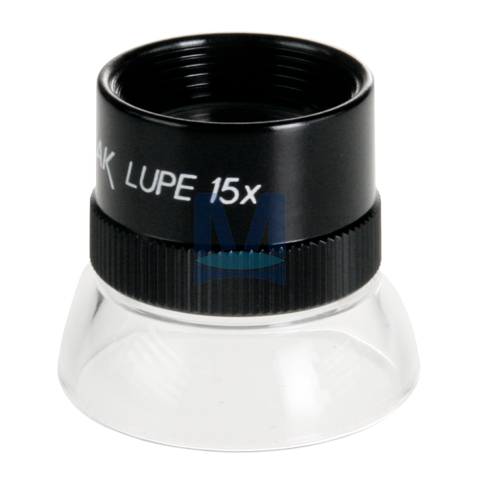 Stolní lupa 15×, achromatické čočky pr. 19 mm