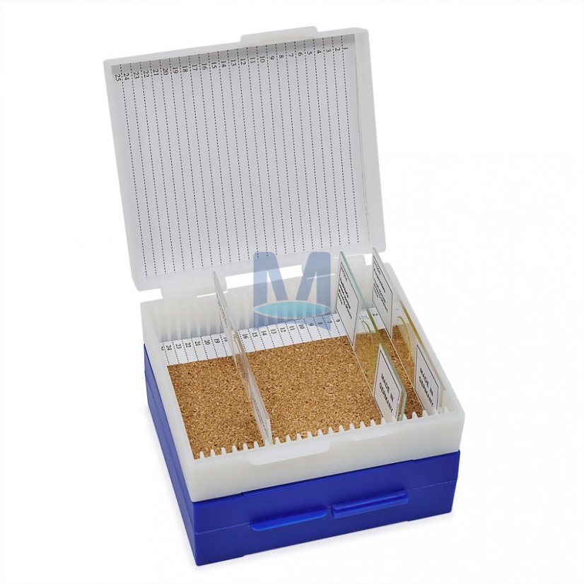 Plastové boxy na 25 ks mikroskopických preparátů