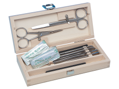 Preparační sada v dřevěné kazetě