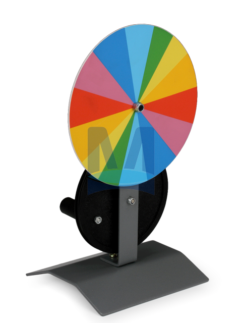 Newtonův barevný disk s ručním pohonem