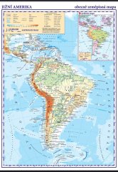 Jižní Amerika - obecně zeměpisná mapa