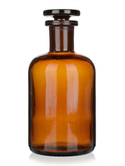 Láhev úzkohrdlá reagenční, hnědá