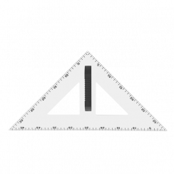 Trojúhelník 45° a 60 cm