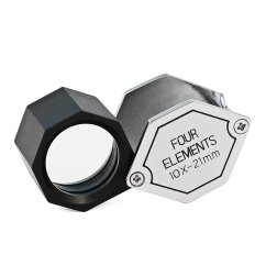 Lupa 10x achromatická čtyřčočková zavírací, zp 25 mm