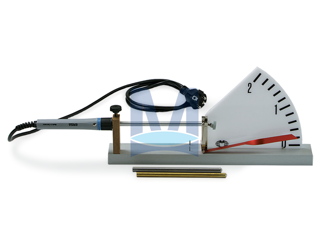 Aparatura s topným tělesem na sledování teplotní expanze