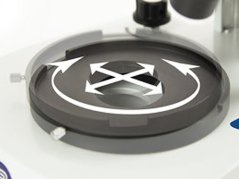 Stereoskopický mikroskop EduBlue EVO – pohyblivý stolek