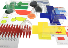 Geometrické tvary 10 cm se sítěmi, 6 ks