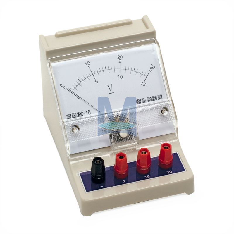 Žákovský analogový voltmetr  0 – 3 V/15 V/30 V