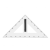 Trojúhelník 45° a 60 cm