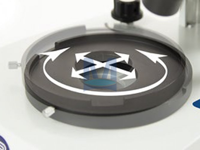 Stereoskopický mikroskop EduBlue EVO – pohyblivý stolek
