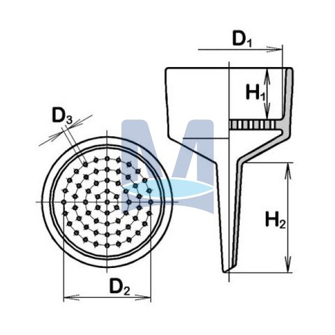 Nálevka Buchnerova - schéma