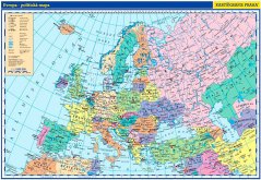 Evropa - školní politická nástěnná mapa