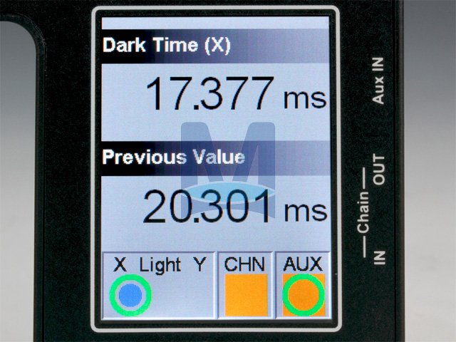 Fotobuňka s vestavěným displejem – SpeedGate - detail displeje
