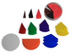 Kruhové zlomky pro žáky, pr. 10 cm Kruhové zlomky pro žáky, pr. 10 cm