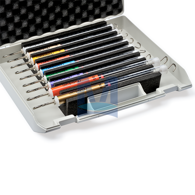 Sada 9 ks siloměrů 0,1 až 100 N v kufříku