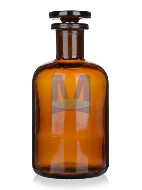 Láhev úzkohrdlá reagenční, hnědá