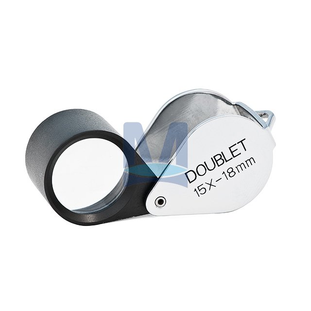 Lupa 15× aplanatická dublet zavírací, zp 14 mm