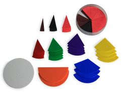 Kruhové zlomky pro žáky, pr. 10 cm