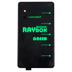 Zelený elektronický laserový box pětipaprskový se zdrojem