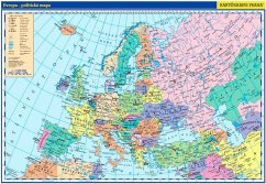 Evropa - školní politická nástěnná mapa
