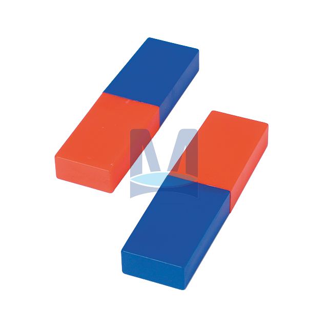 Tyčinkový magnet keramický červeno - modrý