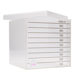 Decimetr krychlový se stupnicí Decimetr krychlový se stupnicí