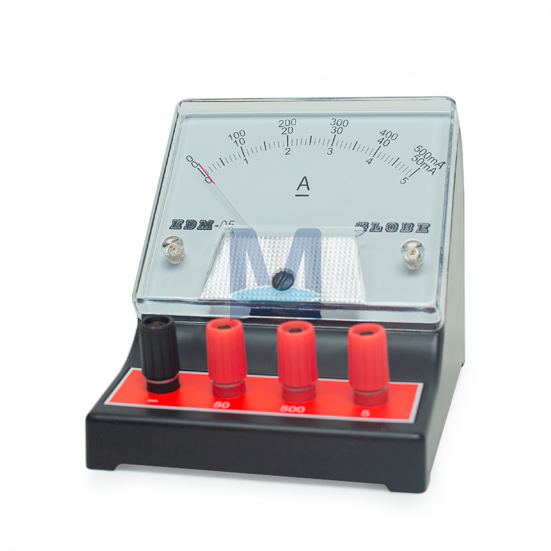 Žákovský analogový ampérmetr 50 mA, 500 mA, 5  A