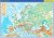 Evropa – školní nástěnná fyzická mapa