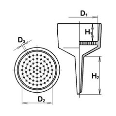 Nálevka Buchnerova - schéma