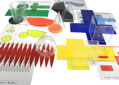 Geometrické tvary 10 cm se sítěmi, 6 ks