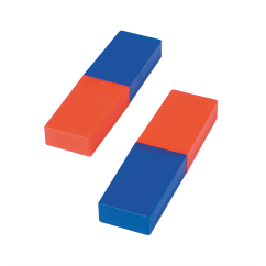 Tyčinkový magnet keramický červeno - modrý