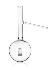 Baňka frakční trubice uprostřed