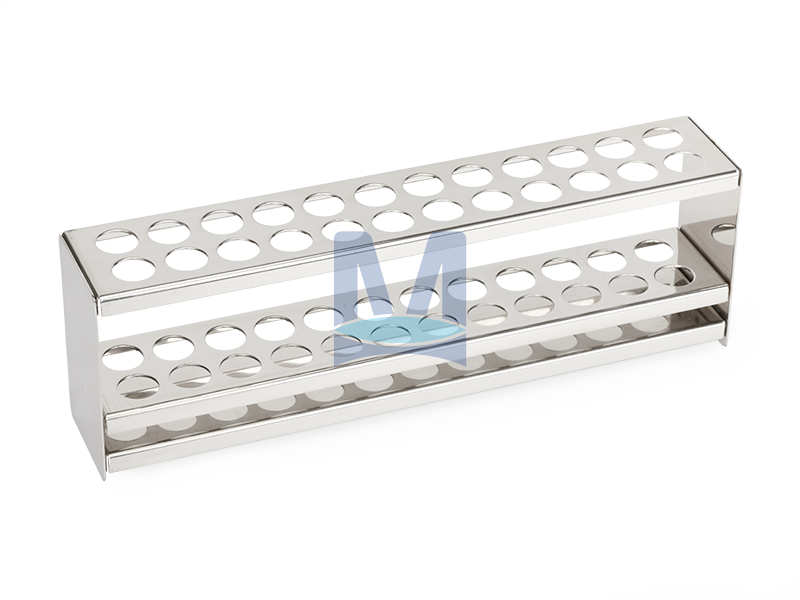 Stojánek na zkumavky nerez 2×12, pr. 17 mm