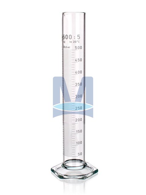 Válec odměrný vysoký třídy B s výlevkou, bílá graduace Válec odměrný vysoký třídy B s výlevkou, bílá graduace