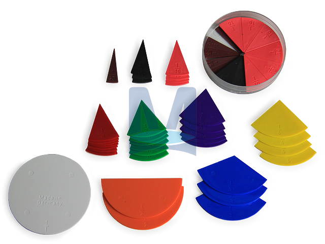 Kruhové zlomky pro žáky, pr. 10 cm